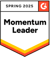 G2 Momentum Leader badge for spring 2025