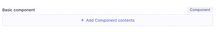 Basic component field