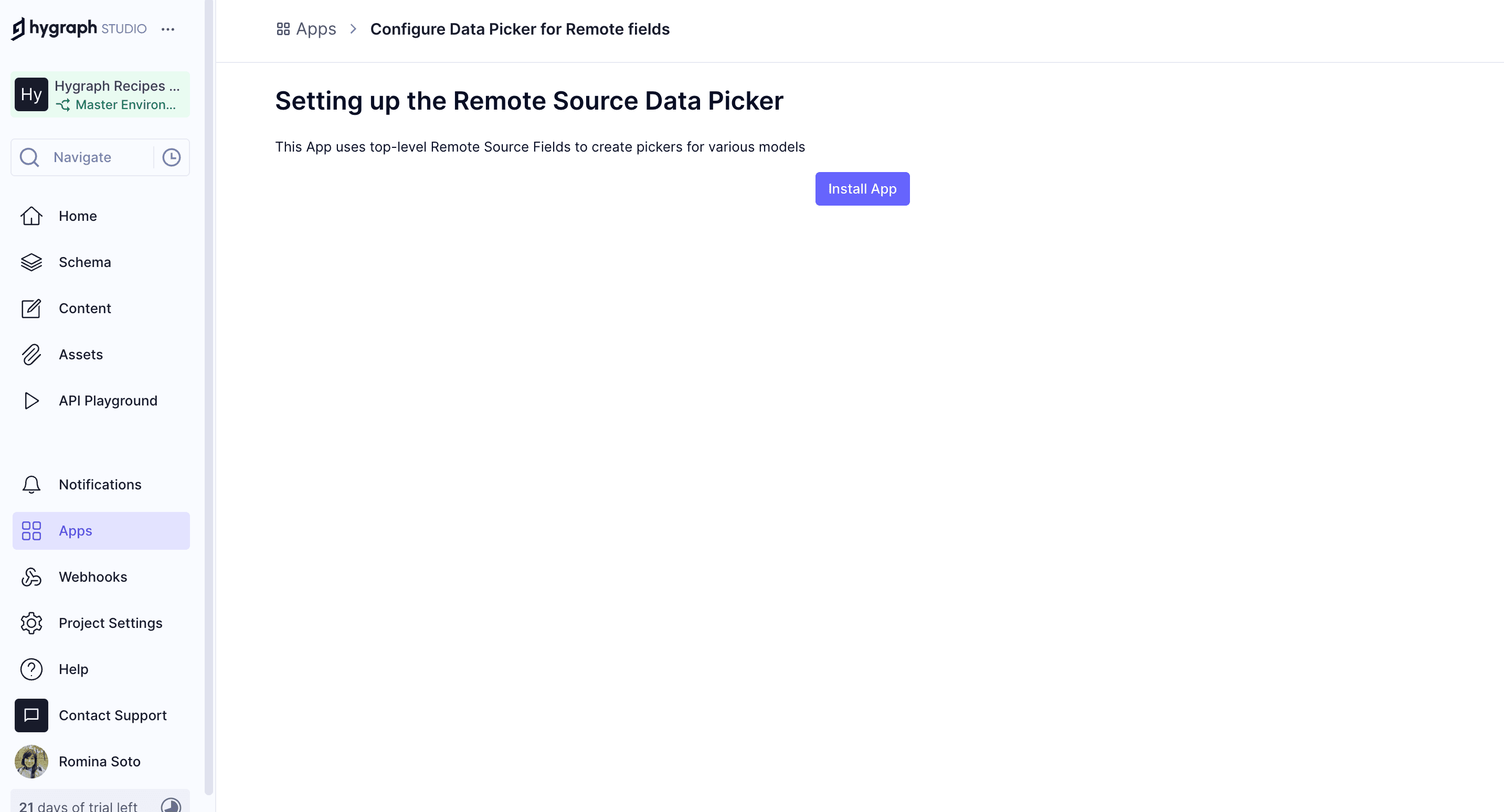 Install the picker app