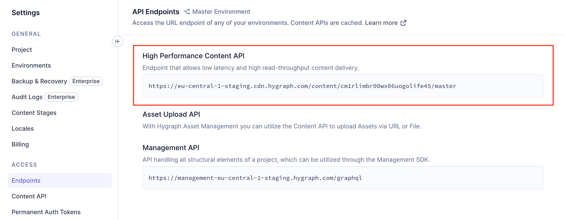 API Access - Content API