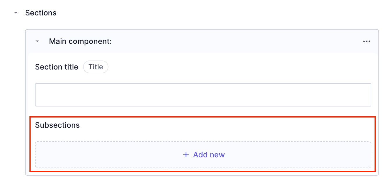 Add nested components