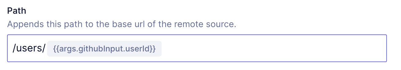 Example - Remote Field path
