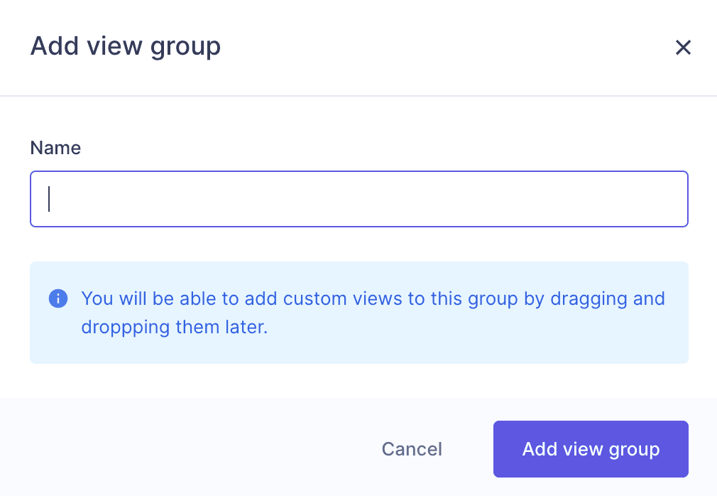 Save custom view group