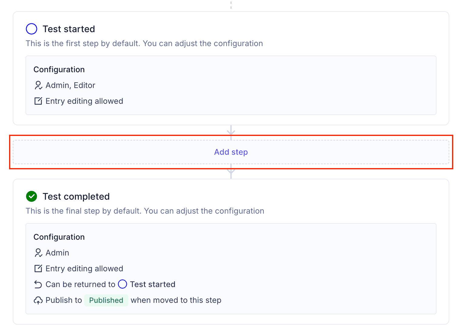 Add a workflow step