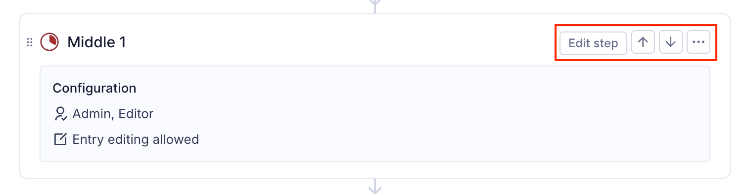 Moving content workflow steps