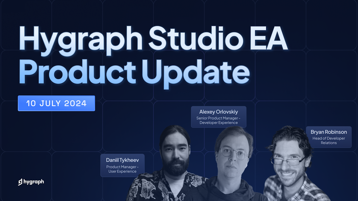 Cover image for Hygraph Studio Early Availability | Product Update