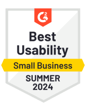 G2 Best Usability badge for summer 2024