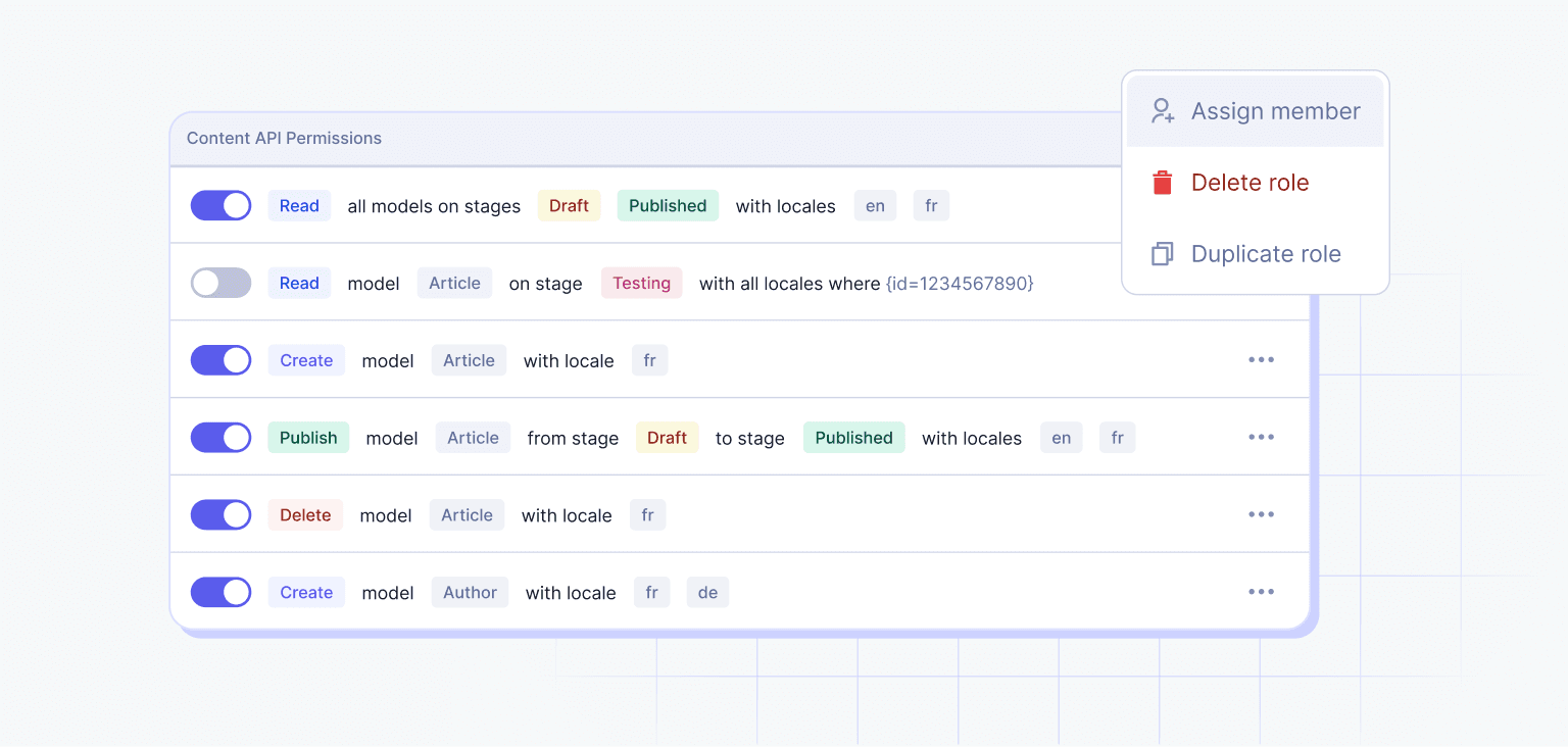 Locale specific roles and permissions in Hygraph CMS