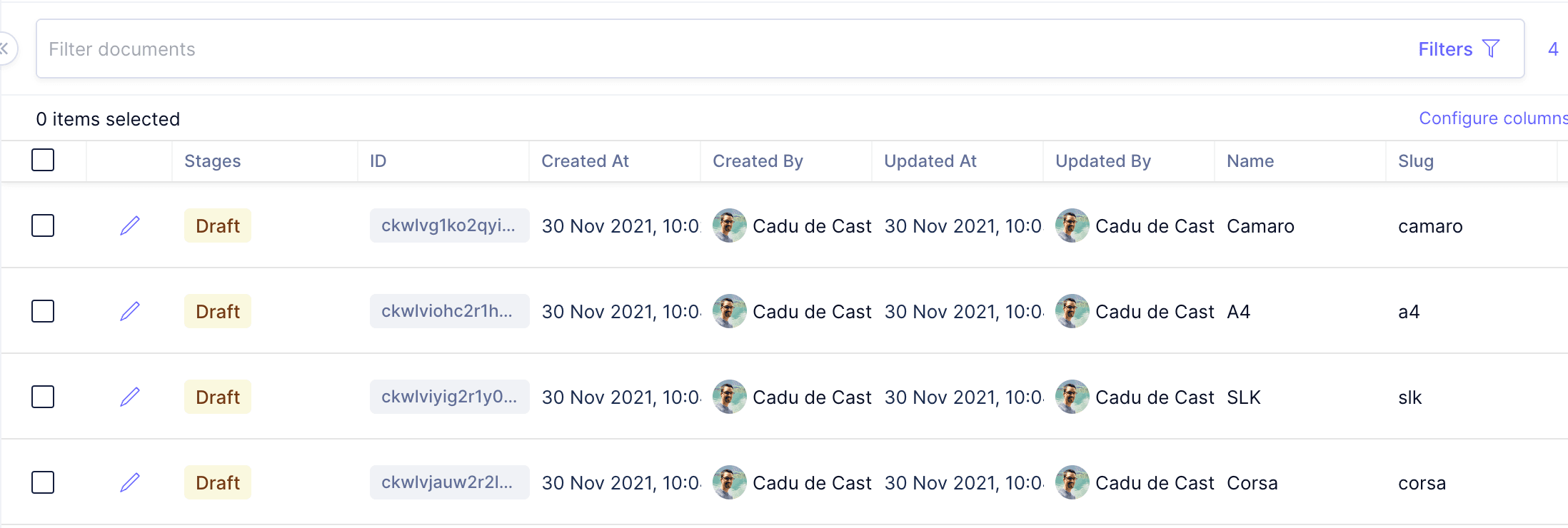 UI Extension Table Renderer