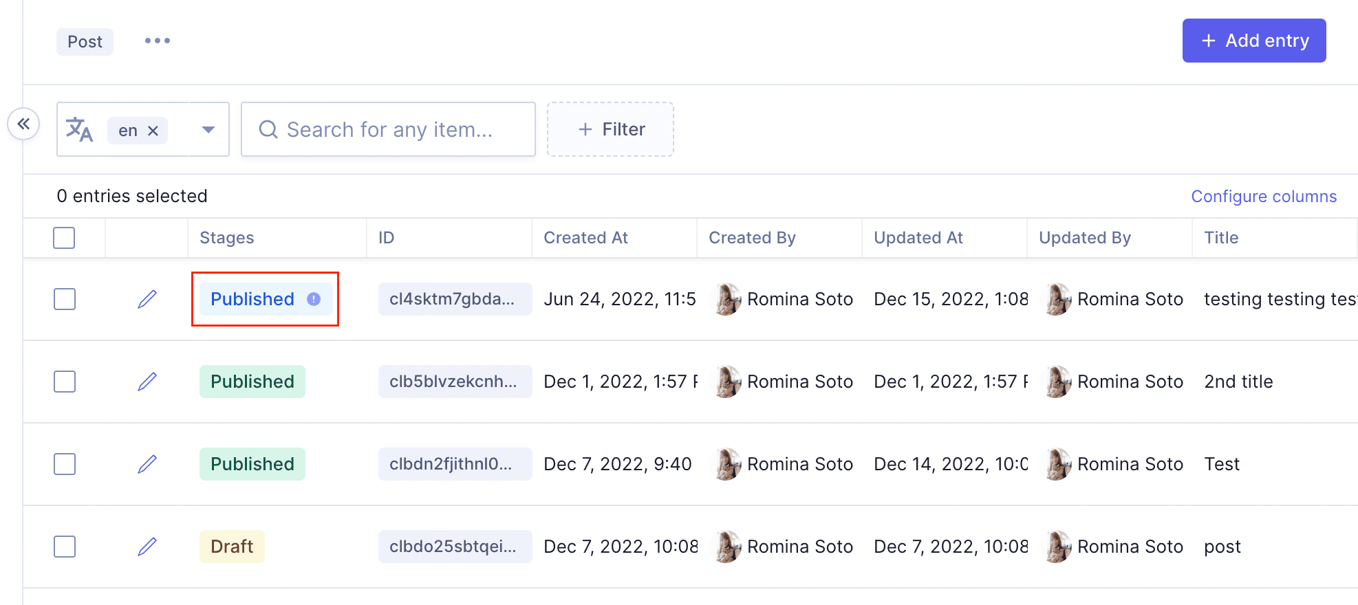 Outdated Content Warning
