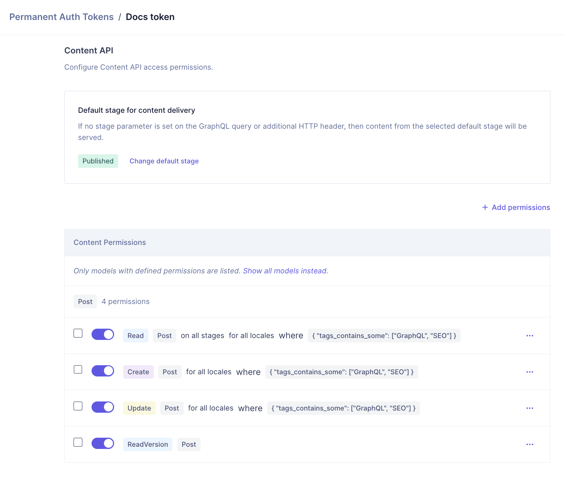 PAT Post Tag Conditions