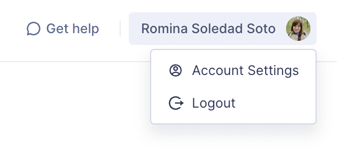 Contact support & Account settings