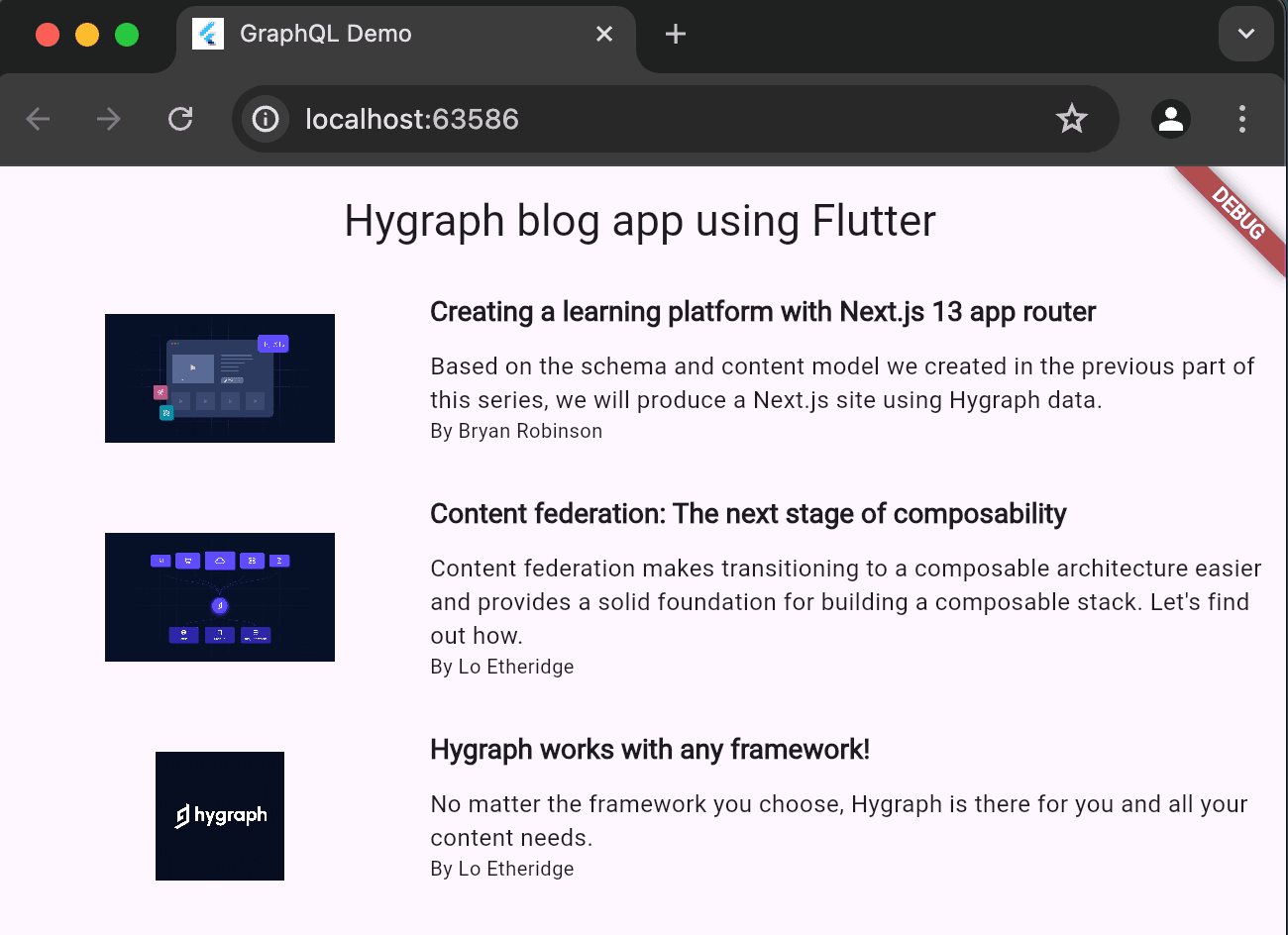 Flutter + Hygraph | Hygraph