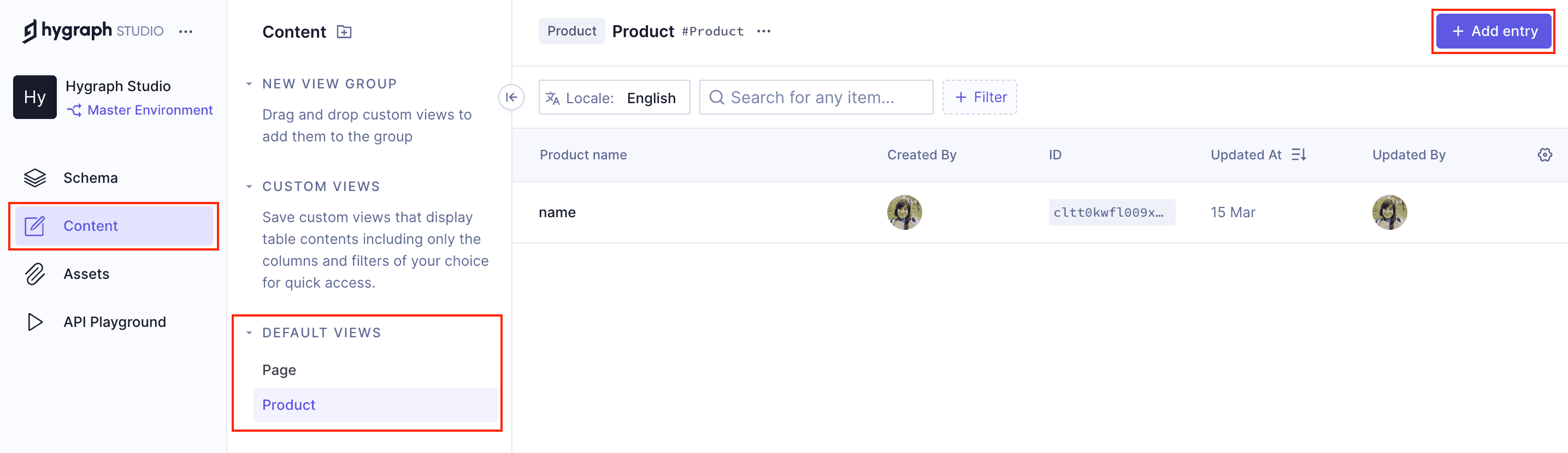 Creating content with required fields