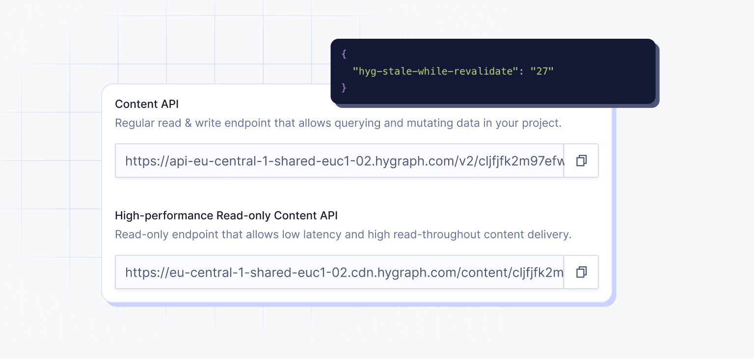 Advanced caching features in Hygraph