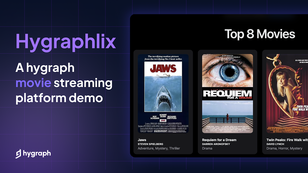 Hygraphlix- movie streaming platform made with Hygraph, headless CMS