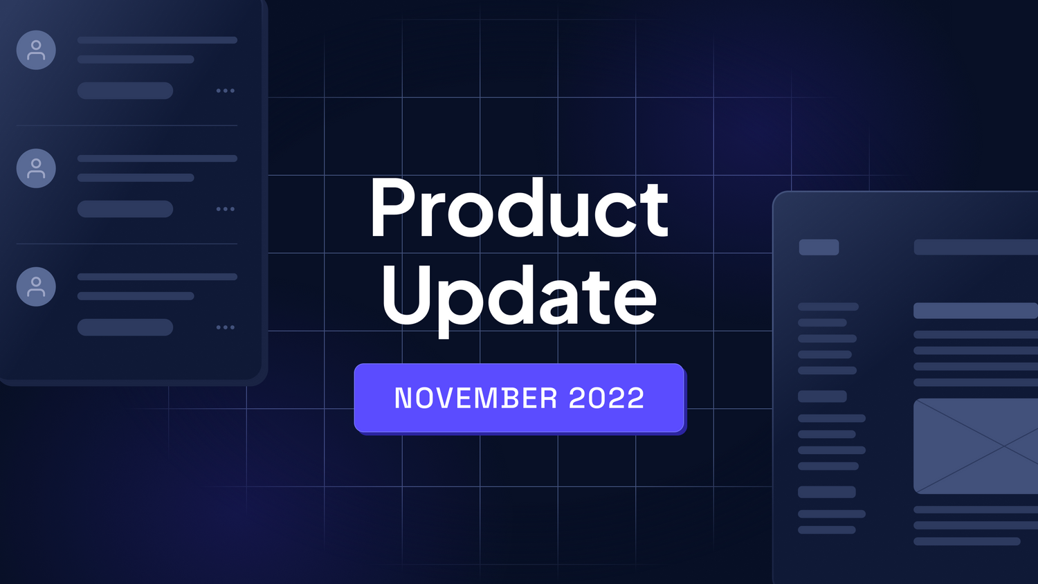 A visual representation of the Hygraph Product Update for November 2022