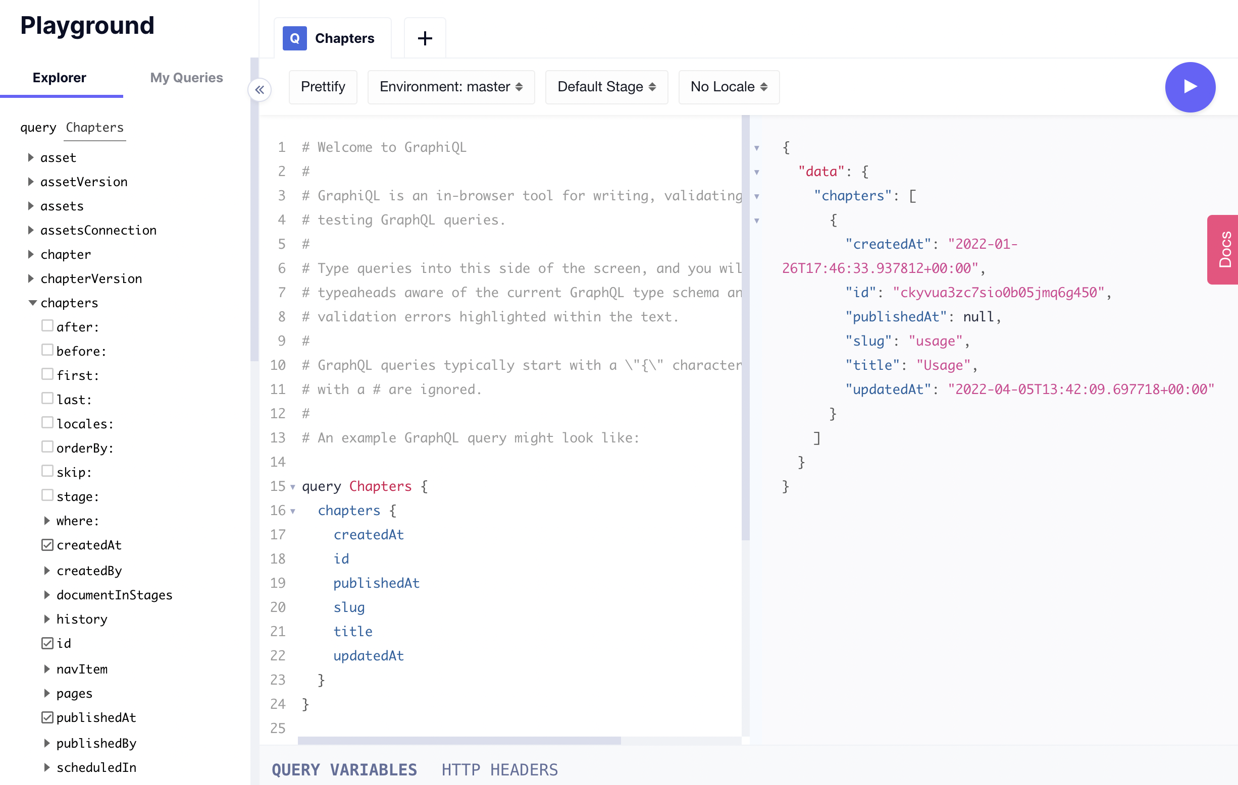 Hygraph GraphQL API Playground Hygraph