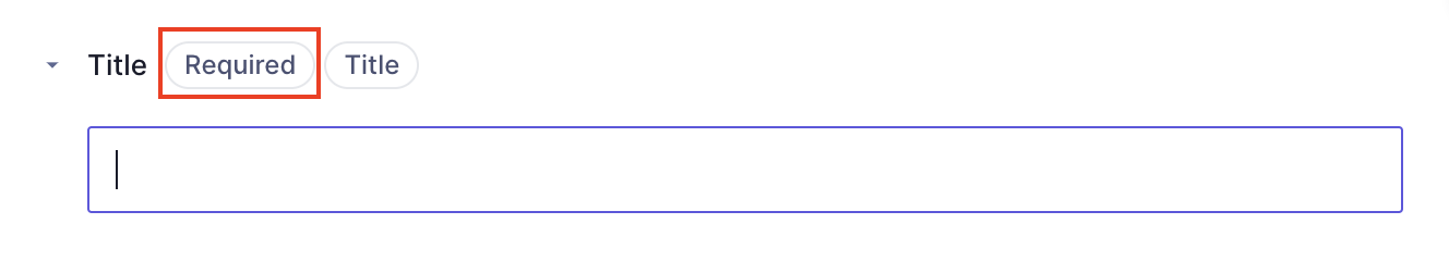 Troubleshooting - Required field